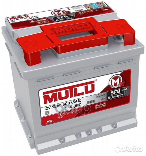 L1.55.054.A аккумуляторная батарея 55Ah 540A +