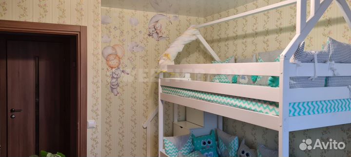 Детская кровать-домик двухъярусная