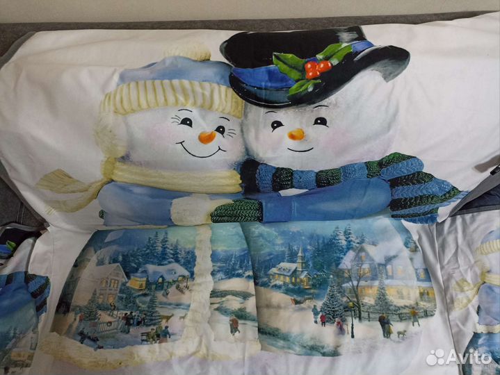 Новое новогоднее покрывало на диван