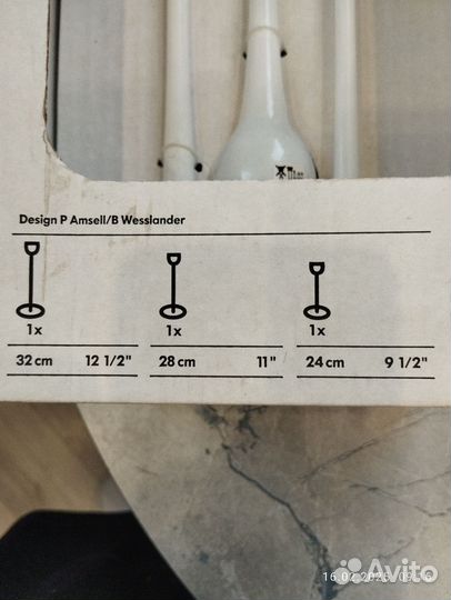Подсвечник IKEA blomster новый(даже пломбы есть)