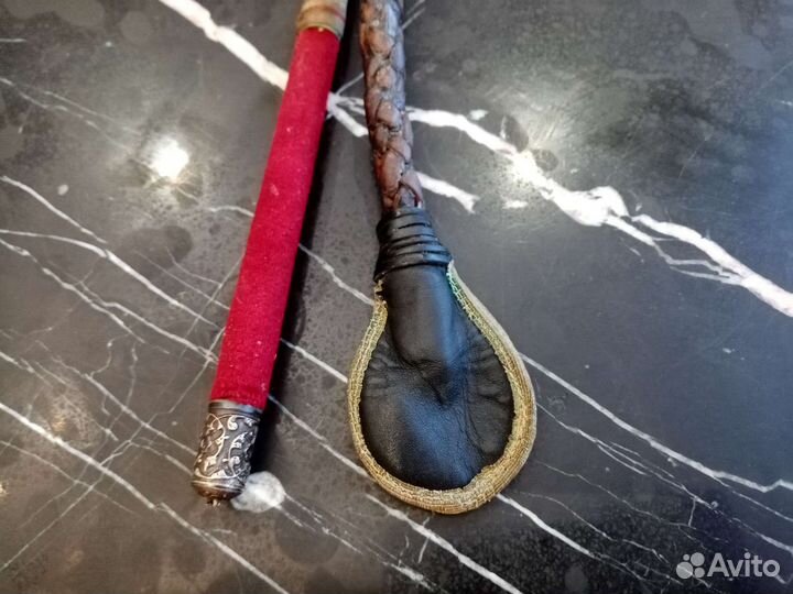 Кавказская казачья нагайка серебряные детали