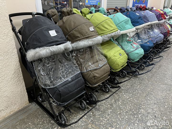 Санки коляска ника новые ассортимент