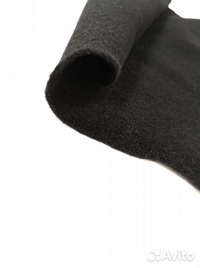 Карпет автомобильный черный (ширина 150 см)