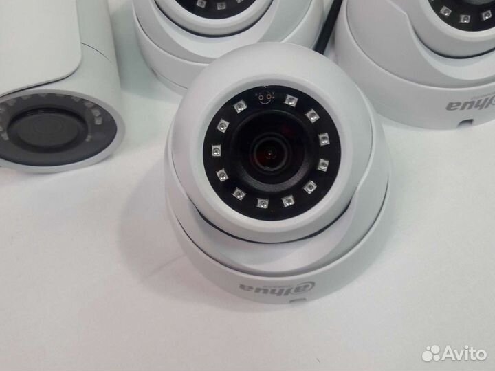 Камеры видеонаблюдения 5 шт к-т 4Мп Dahua