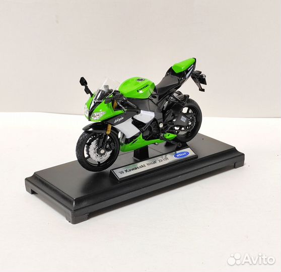 Модель Welly мотоцикл Kawasaki Ninja ZX-10R