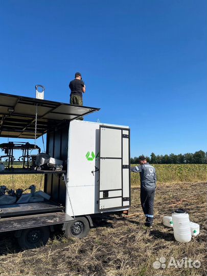 Обработка полей дронами