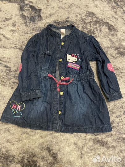 Туника джинсовая hello kitty р.92