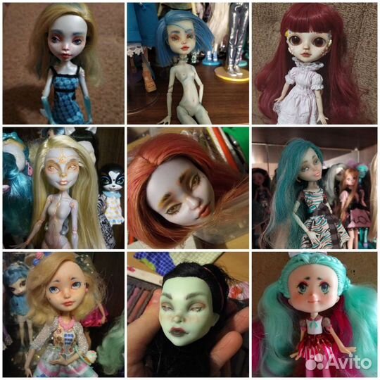 Ооак на куклах monster high, ever after high