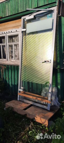 Двери стекло алюминий