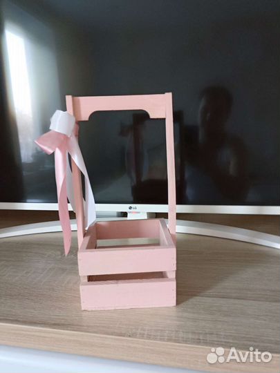 Деревянная корзинка ящик