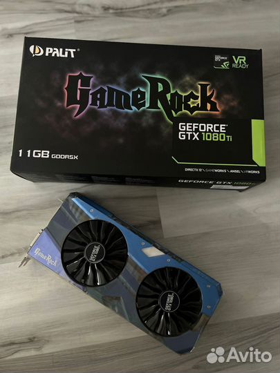 Видеокарта gtx 1080 ti 11gb palit game rock