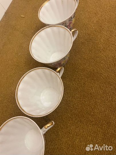 Чайный набор лфз с цветами чашки