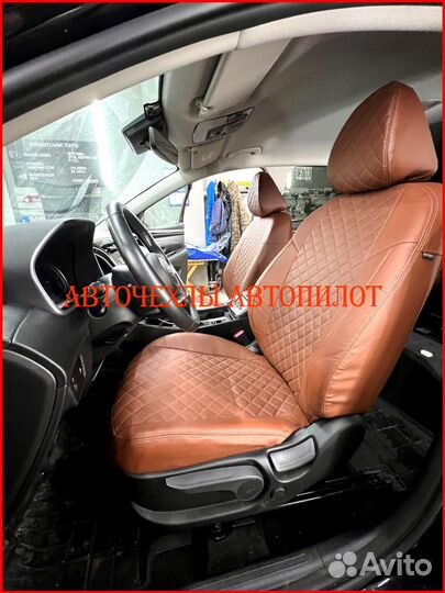 Чехлы Автопилот Hyundai Tucson 4 из экокожи Ромб