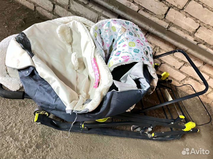 Детские санки коляска ника