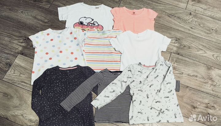 Футболки лонгсливы 98-104 для девочки