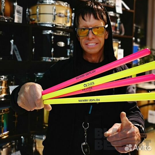 Барабанные палочки Agner Максим Удалов (Ария) Желт