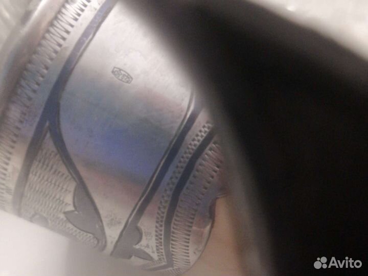 Рог серебро кость