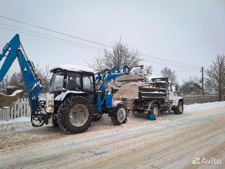 Услуги экскаватора-погрузчика