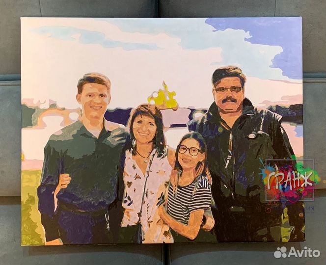 Картина по номерам на заказ в подарок