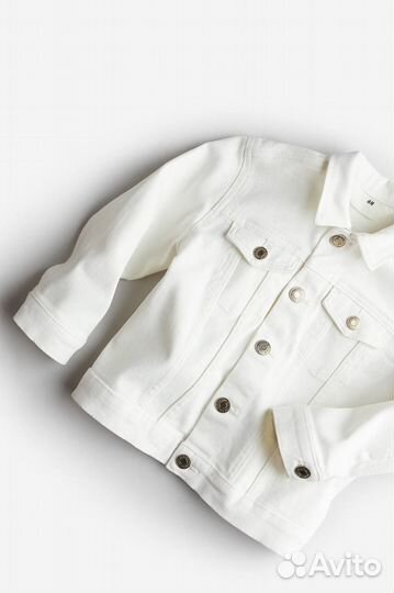 Джинсовая куртка H&M на девочку 134-140