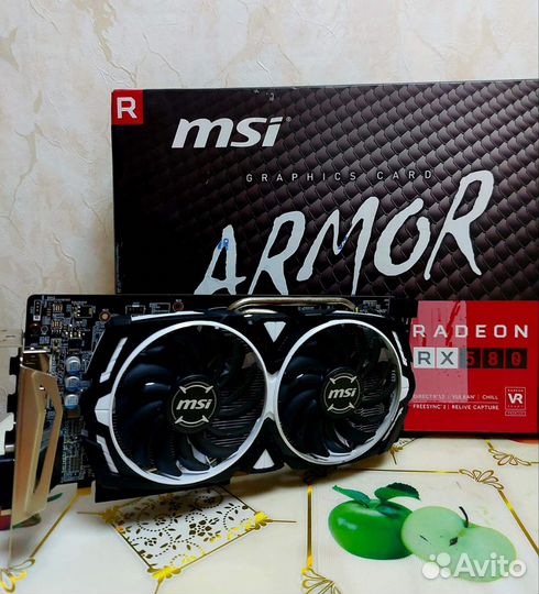 Видеокарта rx580 8gb msi armor OC