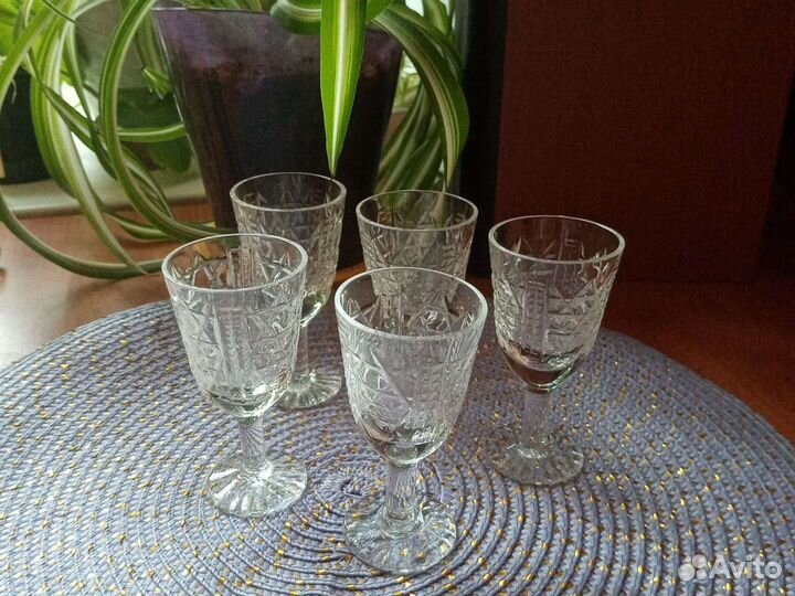 Хрустальные рюмки СССР и стопки