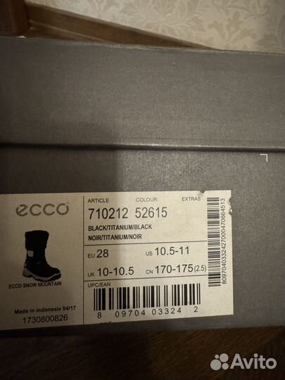 Ботинки детские ecco