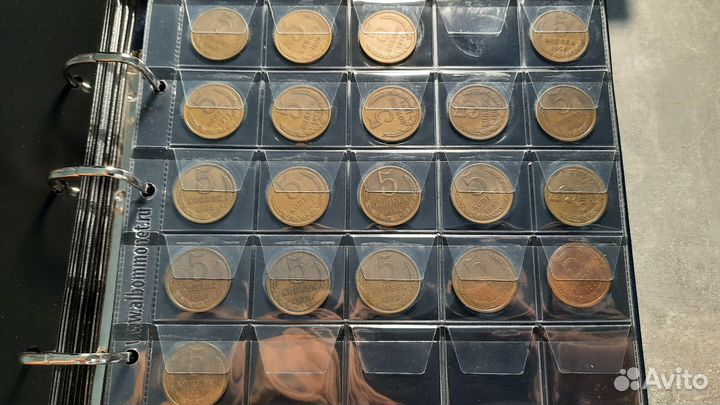 Почти полная погодовка поздних монет СССР