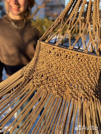 Макраме абажур