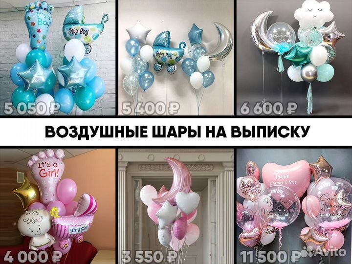 Воздушные шары с гелием на заказ с доставкой