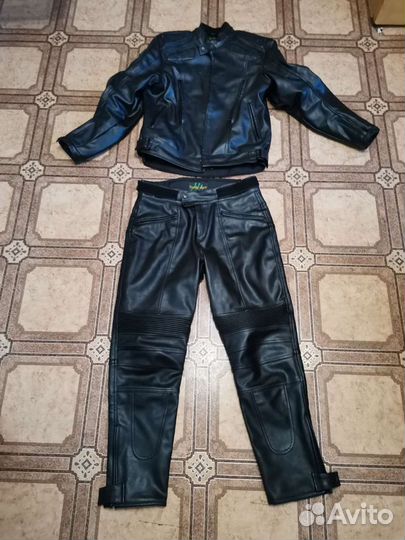 Мото костюм кожанный