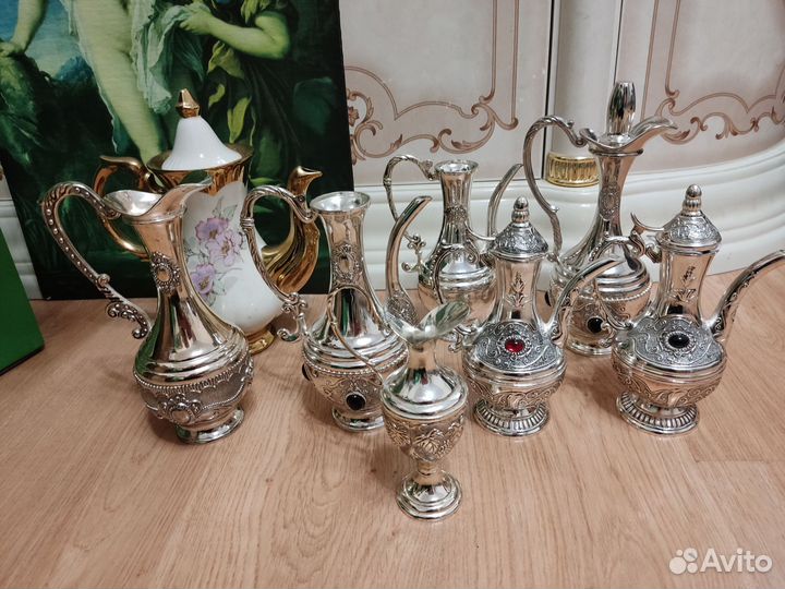 Кувшин посеребренный