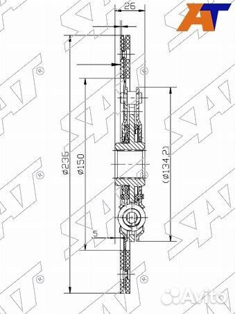 Диск сцепления toyota camry europe/russia