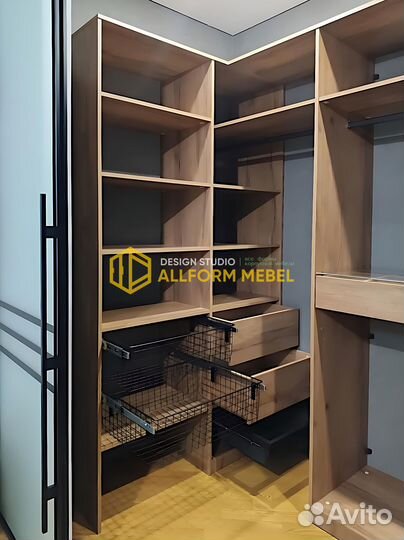 Гардеробная система на заказ от производителя