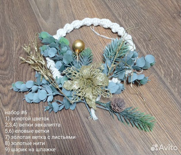 Новогодние венки наборы