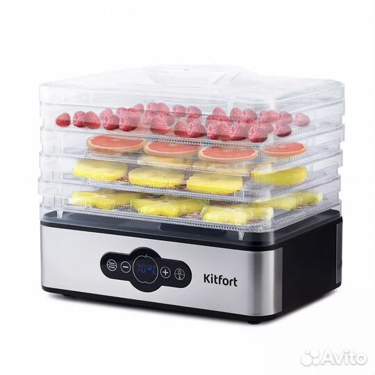 Сушилка для овощей и фруктов Kitfort KT-1914, черн