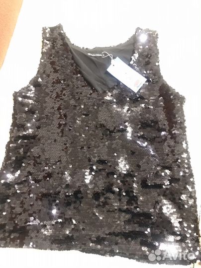 Майка с пайетками