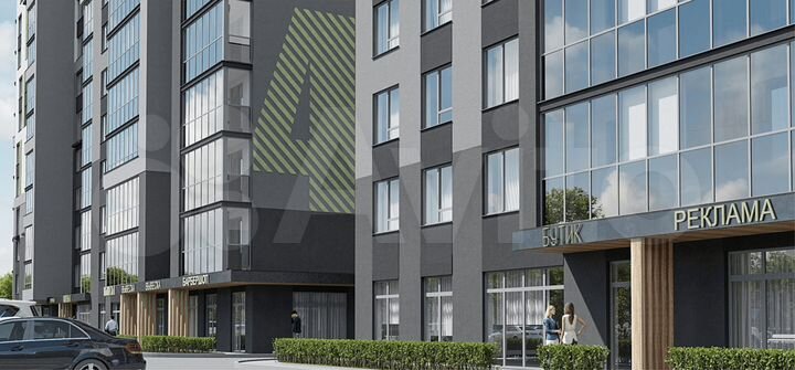 2-к. квартира, 66,2 м², 10/15 эт.