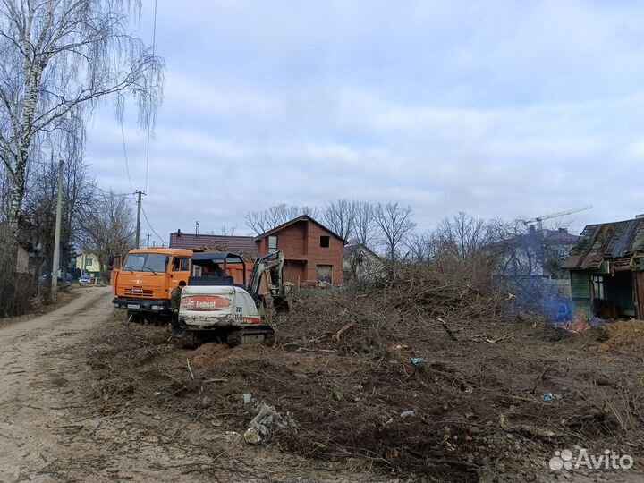 Услуги экскаватора, мини экскаватора, Ямобур