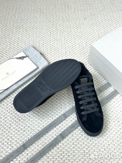 Кеды зимние женские Brunello Cucinelli