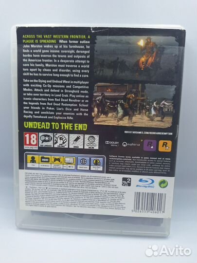 Red Dead Redemption Undead Nightmare PS3 (б/у, анг