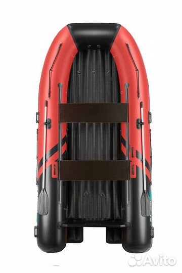 Лодка Gladiator E 420 S Jet; красно-черная