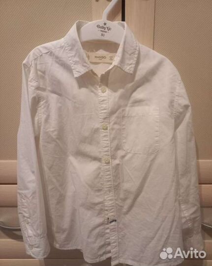 Рубашка для мальчика Mango 116 см, лонгслив 128