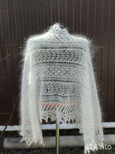 Пуховые шарфики