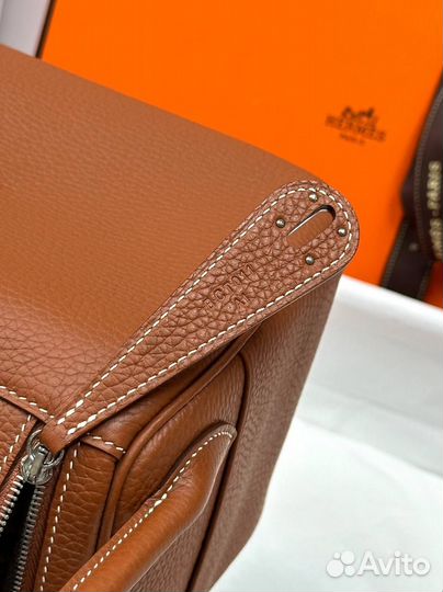 Сумка для женщин Hermes Lindy 26 коричневая кожа