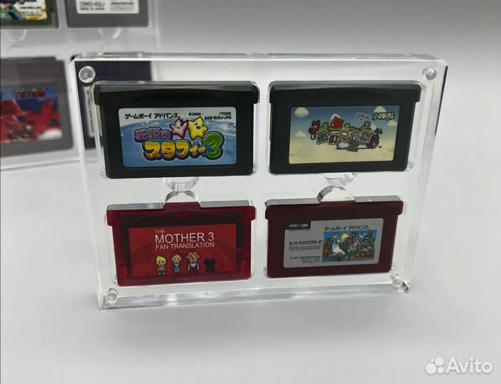 Акриловый бокс для картриджей Game Boy Advance