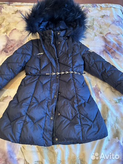 Зимнее пальто для девочки 110-116