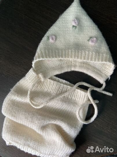 Набор детский : шапочка гномик и снуд