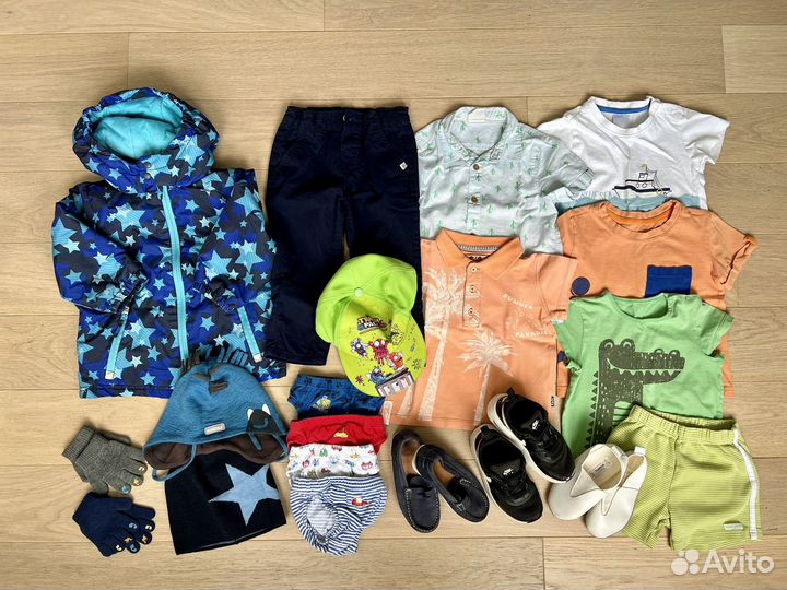 Вещи пакетом на мальчика 86 92