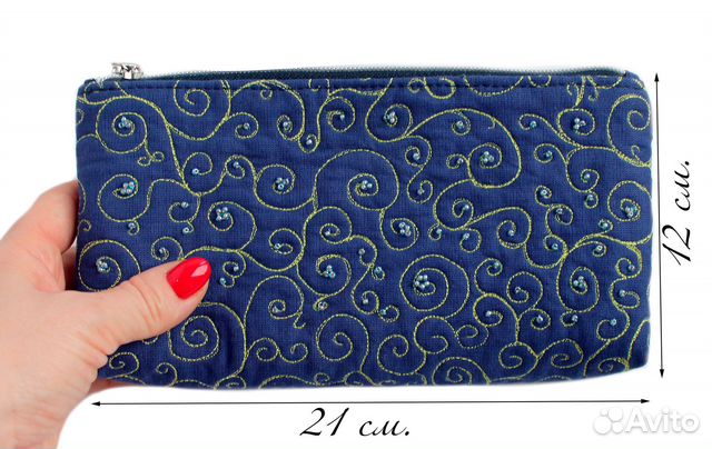 Косметичка женская маленькая дорожная на молнии